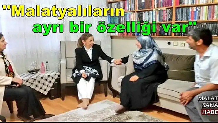 Çalık: '' Malatyalıların ayrı bir özelliği var ''