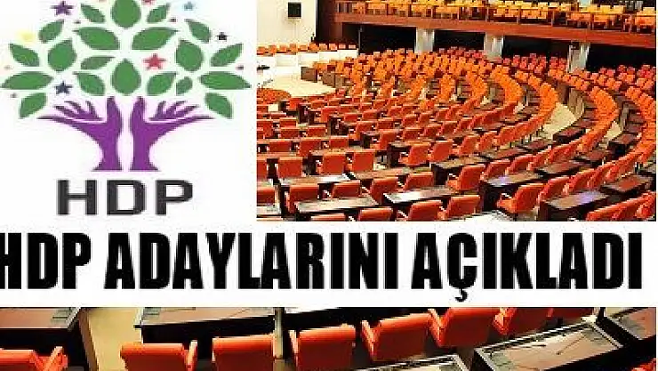 HDP'NİN TÜM İLLERDEKİ ADAY LİSTESİ