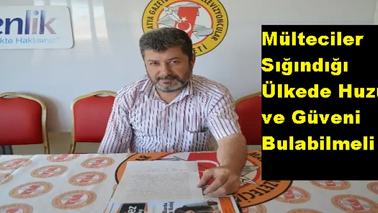 MAZLUMDER MÜLTECİ SORUNUNU'NA DİKKAT ÇEKTİ