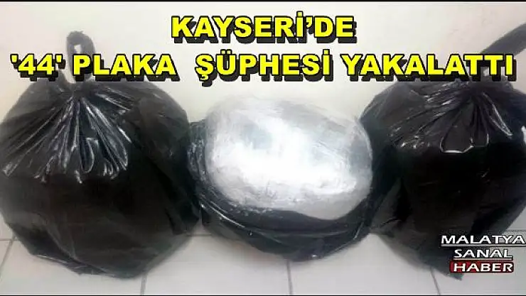 KAYSERİ´DE '44' PLAKA  ŞÜPHESİ YAKALATTI