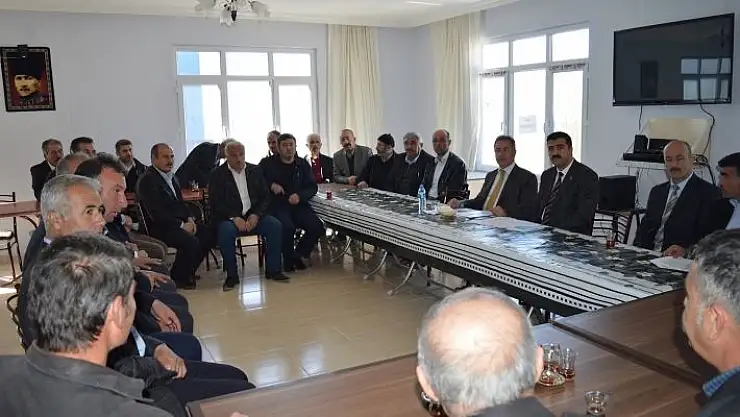 MAHALLE MUHTARLARI İLE TOPLANTI YAPILDI