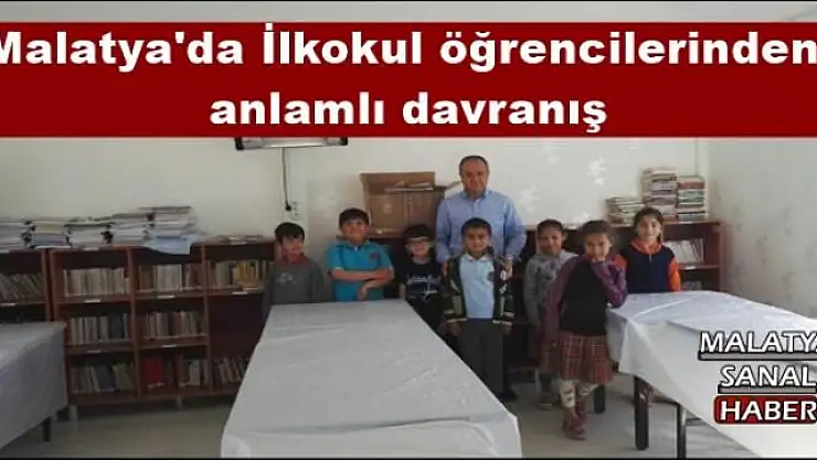 Malatya'da İlkokul öğrencilerinden  anlamlı davranış