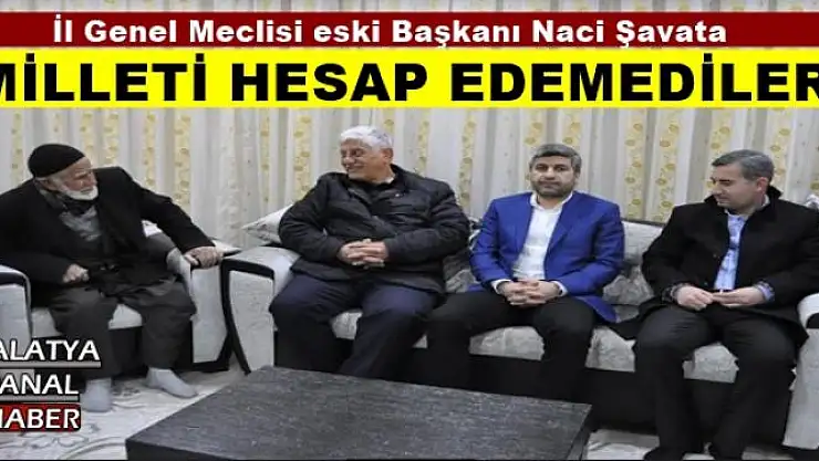 MİLLETİ HESAP EDEMEDİLER