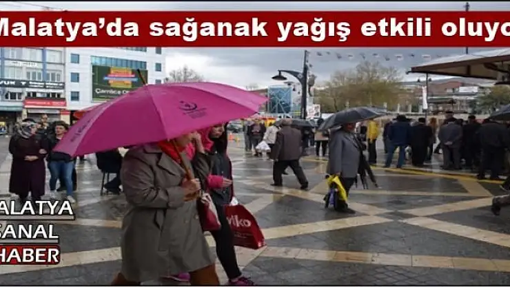Malatya´da sağanak yağış etkili oluyor