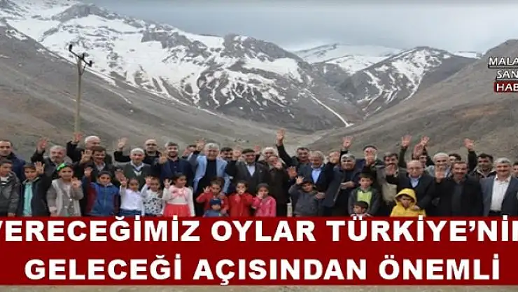 VERECEĞİMİZ OYLAR TÜRKİYE´NİN GELECEĞİ AÇISINDAN ÖNEMLİ