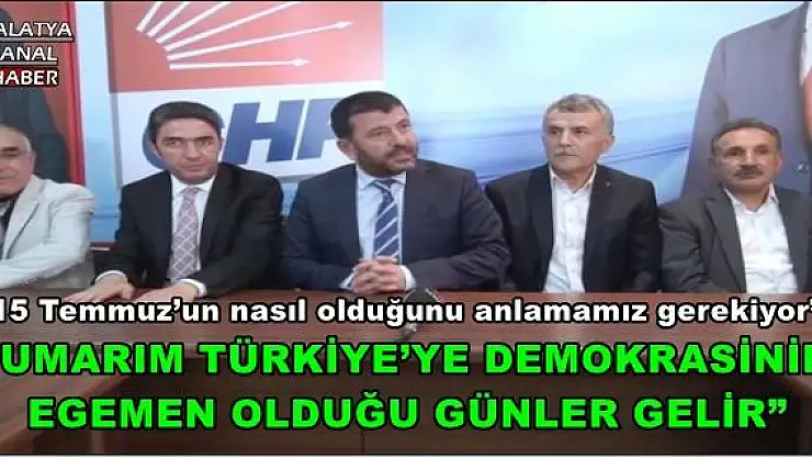 'Ağbaba: 15 Temmuz´un nasıl olduğunu anlamamız gerekiyor'''''