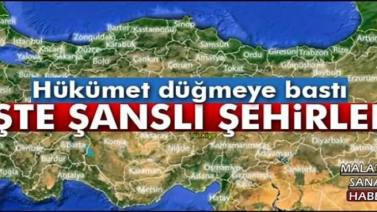 ŞANSLI ŞEHİRLERİN ARASINDA MALATYA DA VAR