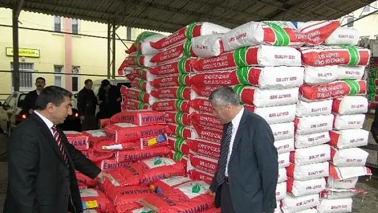 ÇİFTÇİLERE FİĞ TOHUMU DAĞITILDI