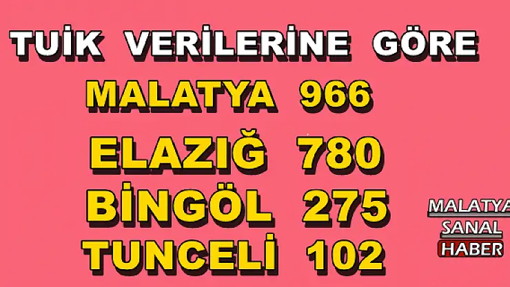 TUİK  VERİLERİNE  GÖRE MALATYA ...