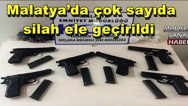 Malatya´da çok sayıda silah ele geçirildi