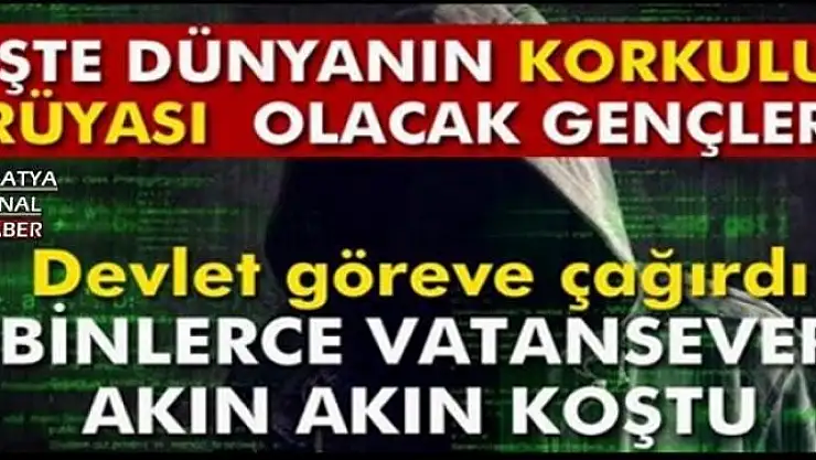 İŞTE DÜNYANIN KORKULU RÜYASI OLACAK GENÇLER