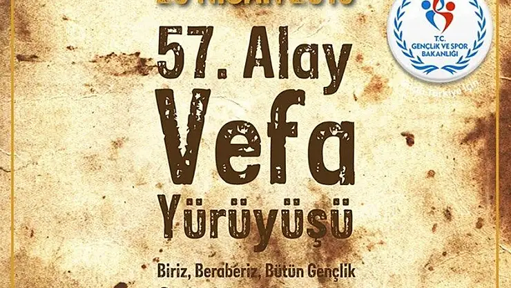 57. ALAY VEFA YÜRÜYÜŞÜNE MALATYA´DAN 90 GENÇ KATILIYOR.