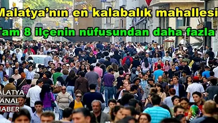 Malatya´nın en kalabalık mahallesi hangisi
