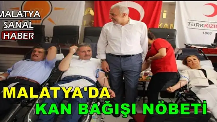 MALATYA'DA KAN BAĞIŞI NÖBETİ 
