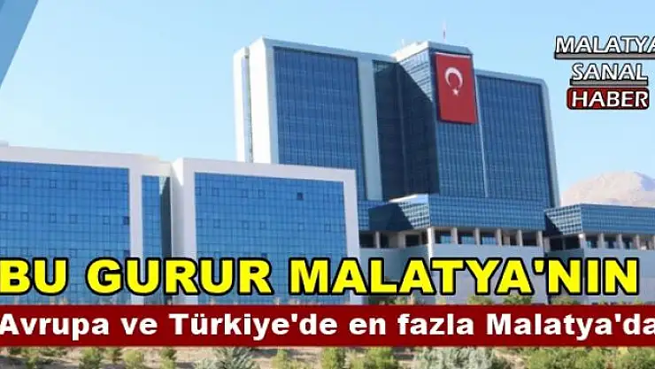 Avrupa ve Türkiye'de en fazla Malatya'da