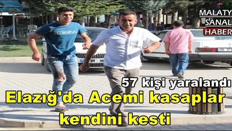 Elazığ'da Acemi kasaplar kendini kesti