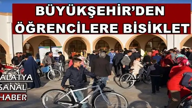 BÜYÜKŞEHİR´DEN  ÖĞRENCİLERE BİSİKLET