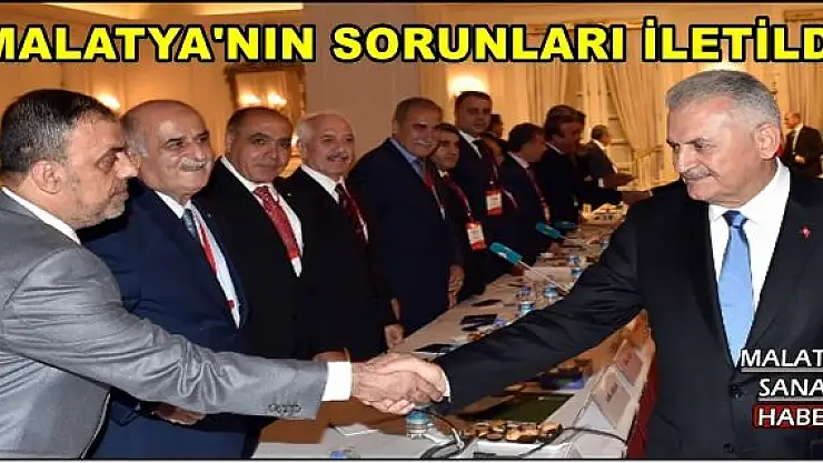 MALATYA'NIN SORUNLARI İLETİLDİ