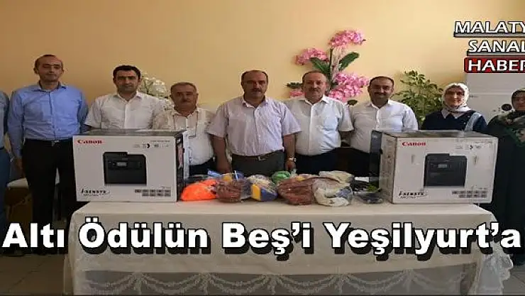 Altı Ödülün Beş´i Yeşilyurt´a