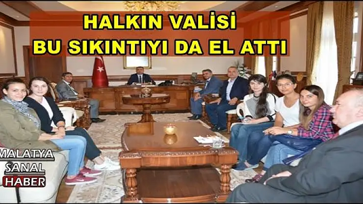 MALATYA'DA HALKIN VALİSİ BU SIKINTIYI DA EL ATTI