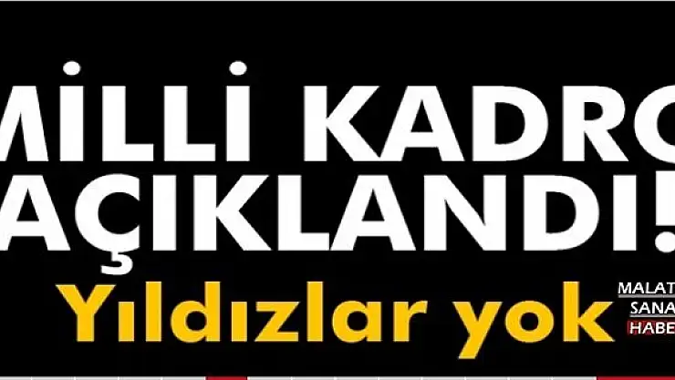 A Milli Takım'ın aday kadrosunda şu oyuncular yer alıyor: