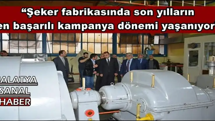 'Toprak: Şeker üretimi ve üretici sayısındaki artışlar memnuniyet verici'' '''