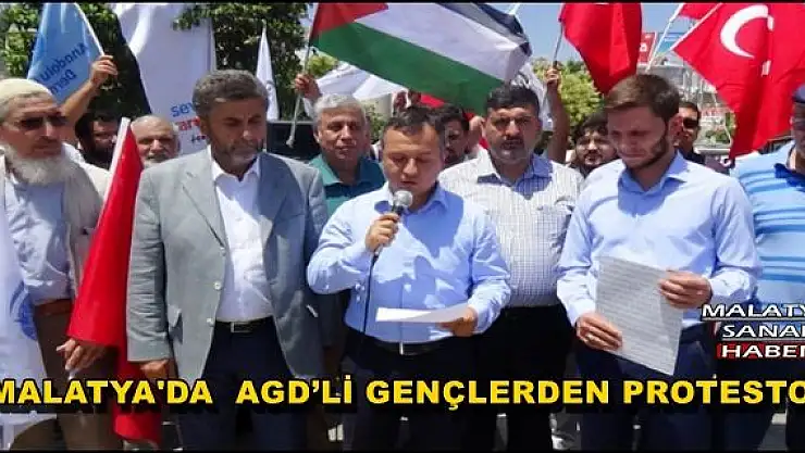 MALATYA'DA AGD´Lİ GENÇLERDEN PROTESTO
