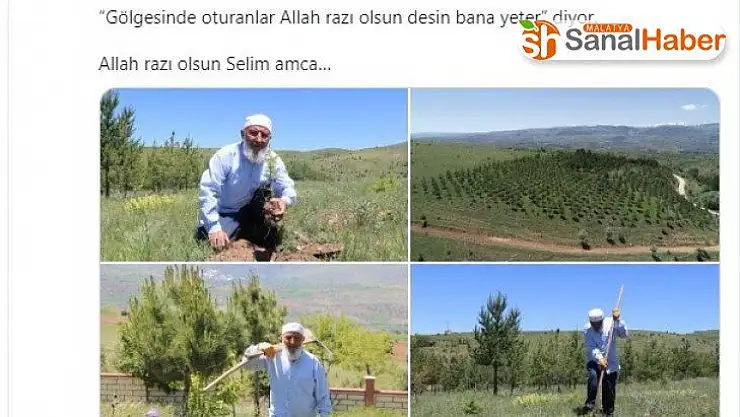 70'lik delikanlıya bakandan teşekkür ve dua