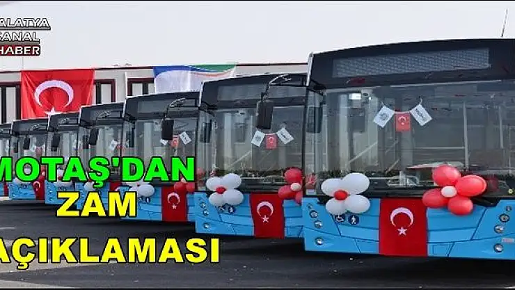 MOTAŞ'DAN ZAM AÇIKLAMASI