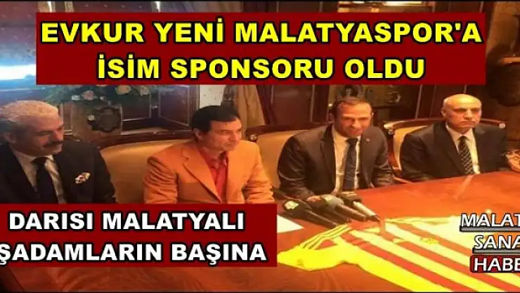 EVKUR YENİ MALATYASPOR'A İSİM SPONSORU OLDU