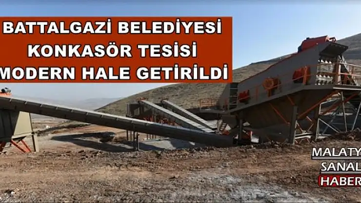 BATTALGAZİ BELEDİYESİ KONKASÖR TESİSİ MODERN HALE GETİRİLDİ