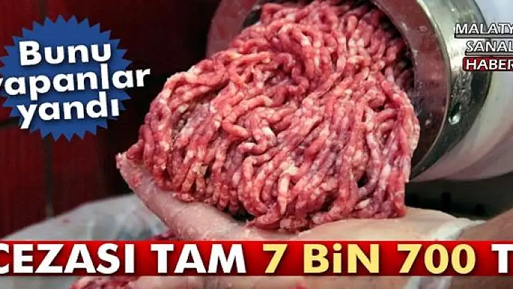 BUNU YAPANLAR YANDI, CEZASI TAM 7 BİN 700 TL