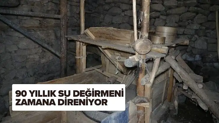 90 yıllık su değirmeni zamana direniyor