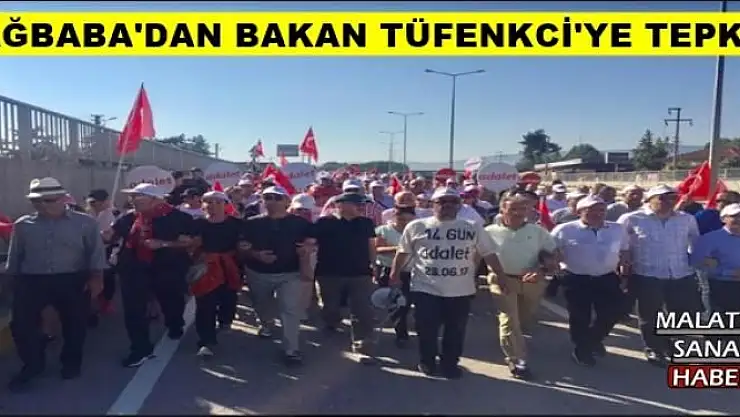 AĞBABA'DAN BAKAN TÜFENKCİ'YE TEPKİ