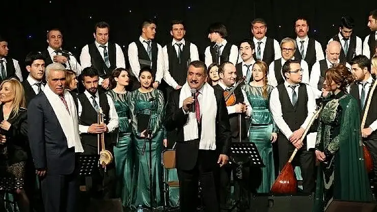 BATTALGAZİ BELEDİYESİ TÜRK HALK MÜZİĞİ KOROSU İLK KONSERİNİ 