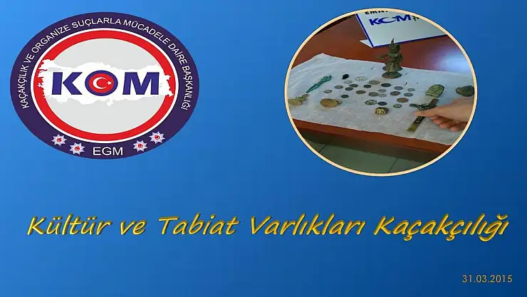 TARİHİ ESER KAÇAKÇILIK YAPARKEN YAKALANDI