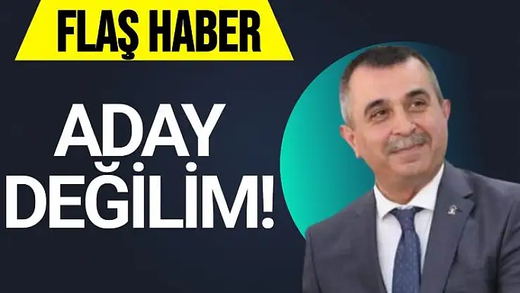 Aday değilim 