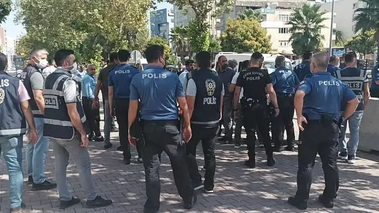 'Adıyaman Adliyesi önünde gerginlik'