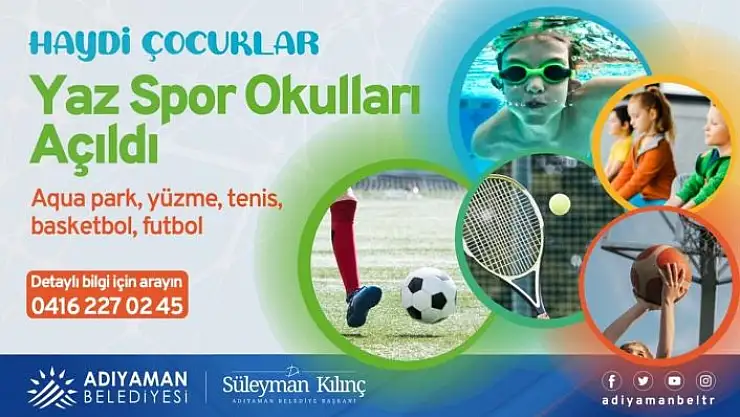 'Adıyaman Belediyesi Yaz Spor okulları başladı'