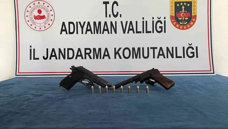 'Adıyaman´da 3 adet ruhsatsız tabanca ele geçirildi'