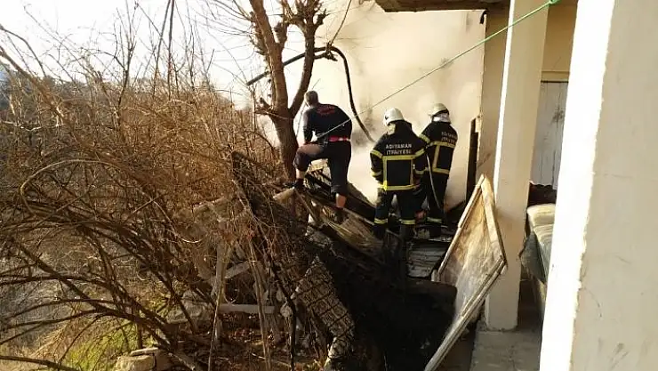 'Adıyaman´da ev yangını'