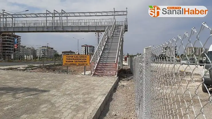 Adıyaman'da ki üst geçit komedisi sona erdi