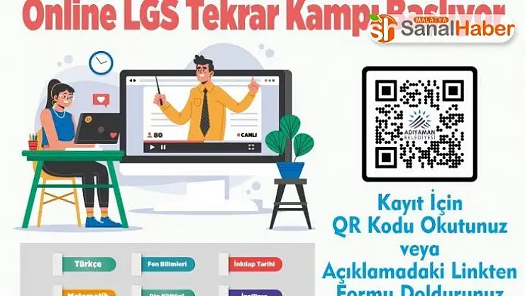 Adıyaman'da online hızlandırılmış kursuna kayıtlar başladı