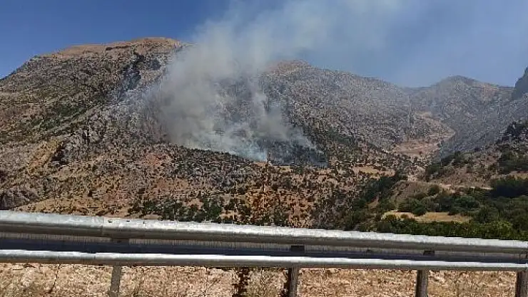 'Adıyaman´da ormanlık alanda korkutan yangın'