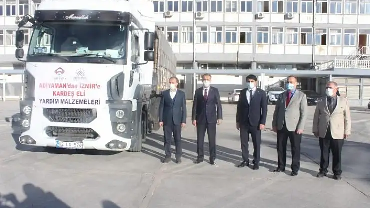 'Adıyaman´dan İzmir´e yardım tırı'