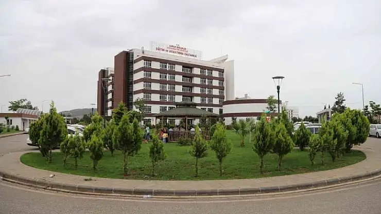 'Adıyaman Eğitim ve Araştırma Hastanesine teşekkür belgesi'
