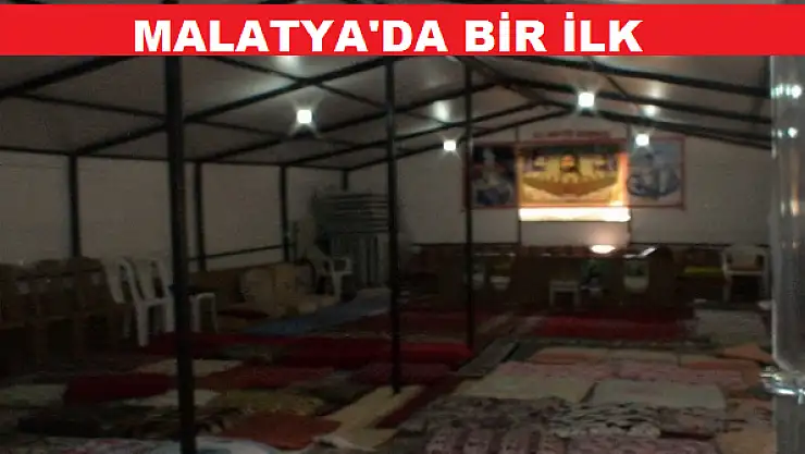 Malatya'da Çadırdan Cemevi Yapıldı