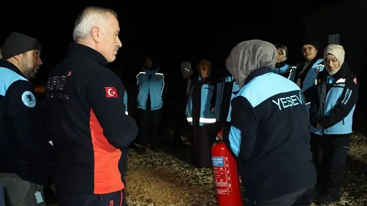 'AFAD tarafından yangın eğitimi verdi'