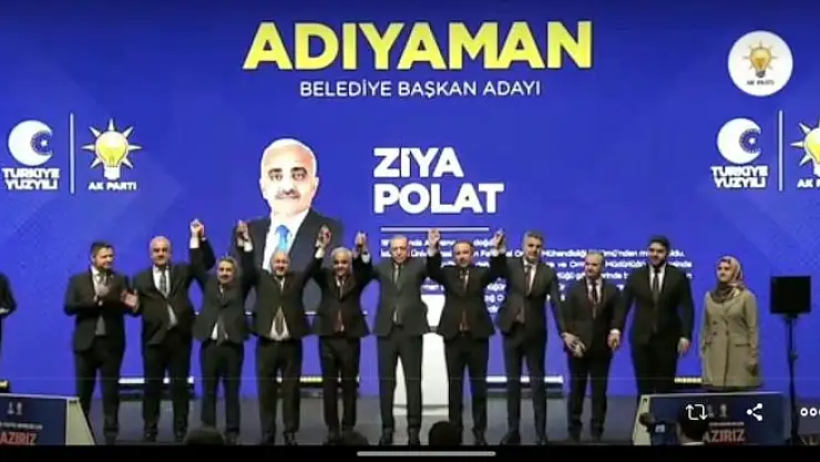 'AK Parti Adıyaman Belediye Başkan Adayı Ziya Polat oldu'