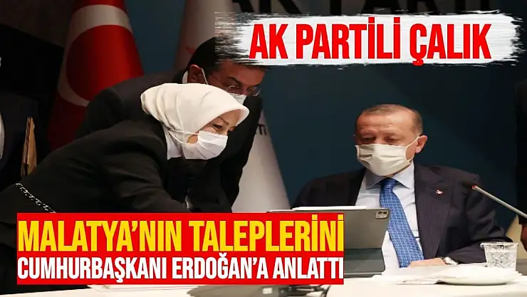 AK Partili Çalık, Malatya´nın taleplerini Cumhurbaşkanı Erdoğan´a anlattı